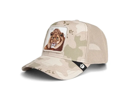 BASEBALL CAP KING CAMO IN VELLUTO BISCUIT